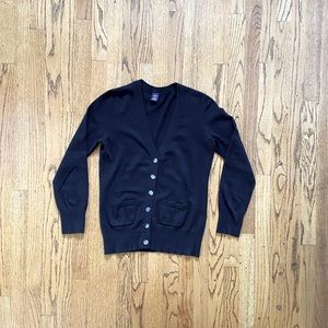 GAP V-Neck Cardigan, Black, Size M